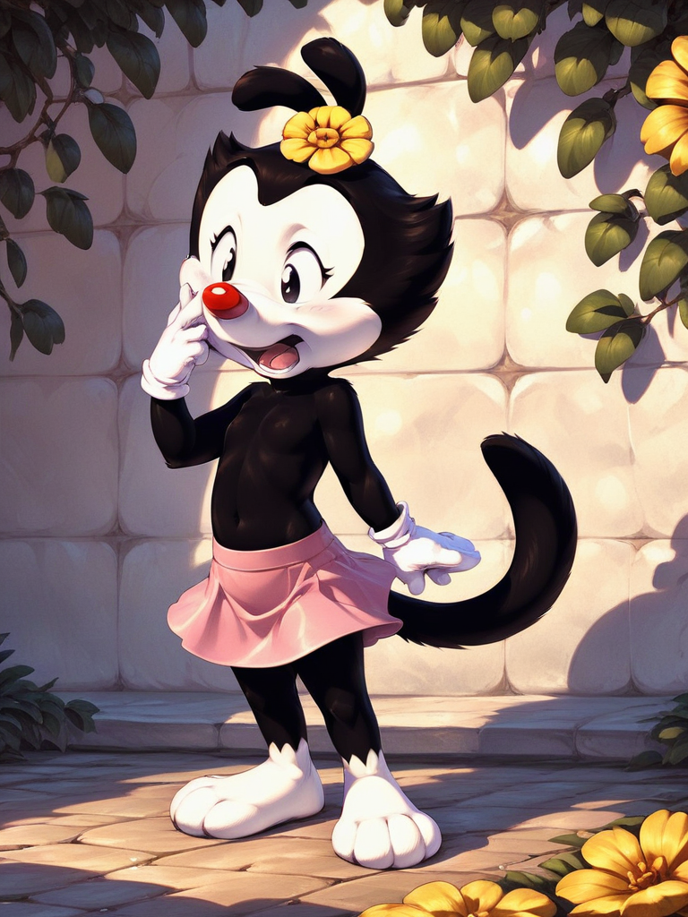 03115-1525819941-_lora_DotWarner_SDXL_P_0.8_, solo, cub, small body, dwarf, dotw, girl, flat chest, black body, black head, white cheeks, white l.png